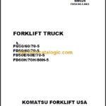 KOMATSU FD50E 60E 70-5 SHOP MANUAL