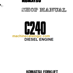 KOMATSU C240 SHOP MANUAL