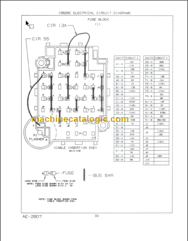NAVISTAR 1552 SC ELECTRICAL CIRCUIT DIAGRAMS
