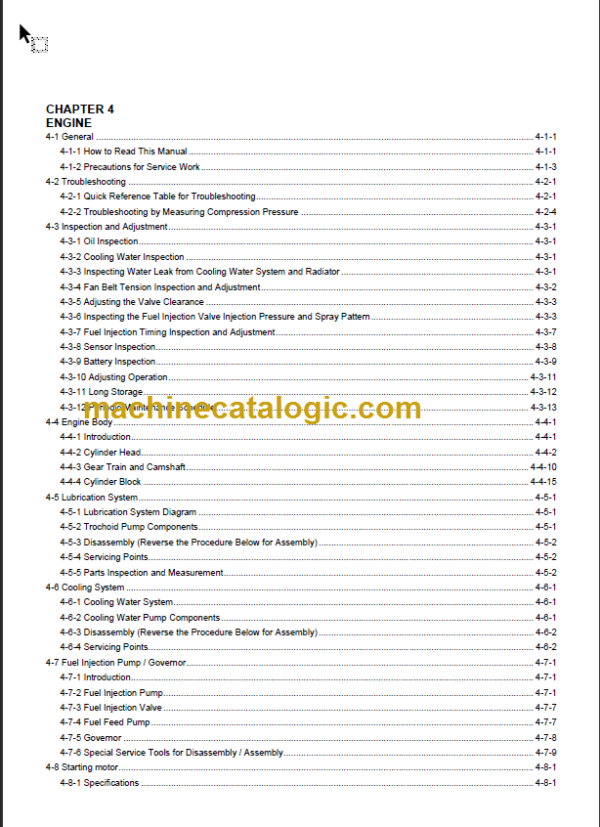 YANMAR VIO75 SERVICE MANUAL