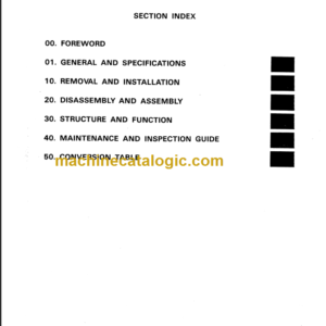 KOMATSU FD50E 60E 70-5 SHOP MANUAL