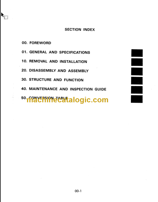 KOMATSU FD50E 60E 70-5 SHOP MANUAL