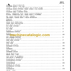 KOMATSU FG35 38 40 45 GASOLINE ENGINE