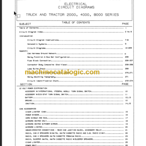 INTERNATIONAL 2000-4000-8000 TRUCKS CIRCUIT DIAGRAMS