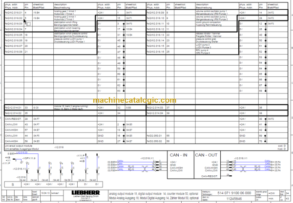 LIEBHERR HS8130 HD TECHNICAL INFORMATION