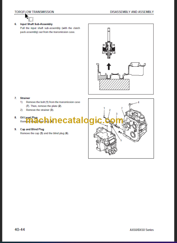 KOMATSU FG20(H) 25(H) 30-17 SHOP MANUAL