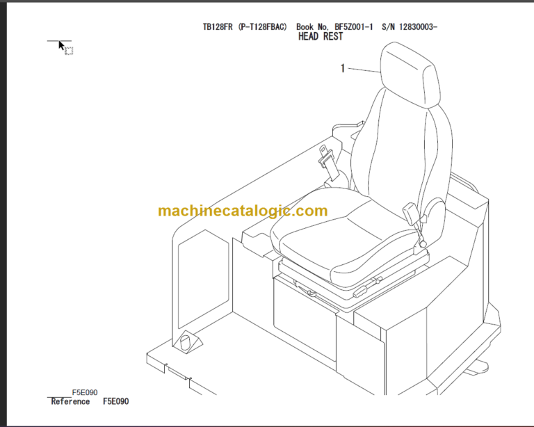 TAKEUCHI TB128FR Hydraulic Excavator Parts Manual