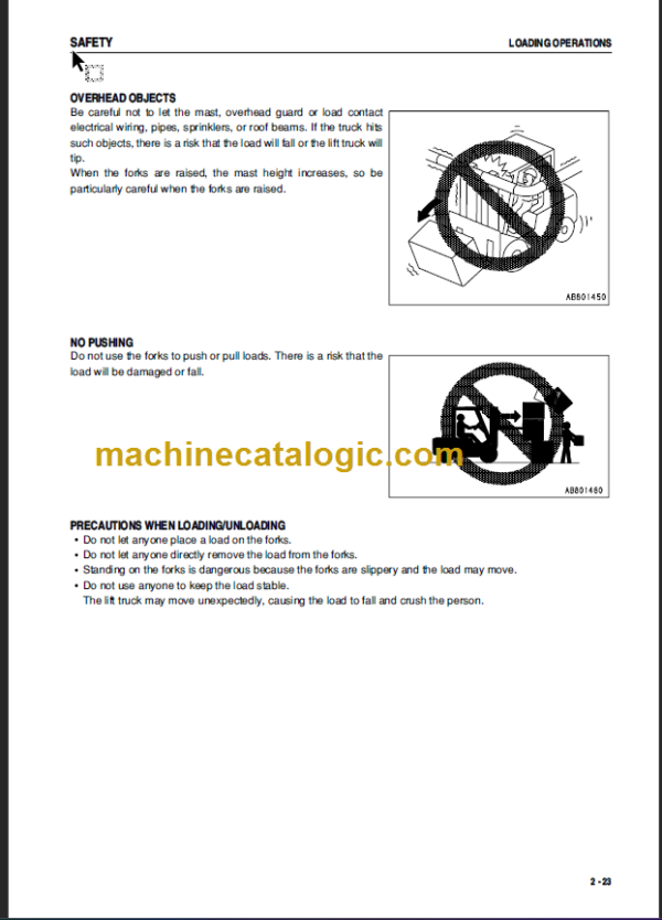 KOMATSU FG20(H) 25(H) 30(H) OPERATION MANUAL