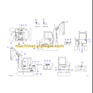 TAKEUCHI TB125 Compact Excavator Parts Manual