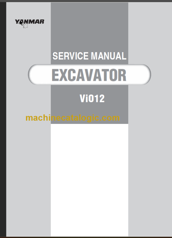 YANMAR VIO12 SERVICE MANUAL