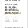 KOMATSU FB20 25HL-2 SHOP MANUAL