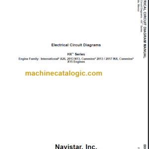 NAVISTAR HX SERIES ELECTRICAL CIRCUIT DIAGRAMS