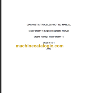 NAVISTAR MAXXFORCE15 EGES515 DIAGNOSTIC MANUAL