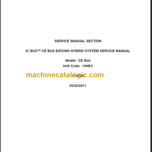 NAVISTAR IC BUS-CE BUS SERVICE MANUAL