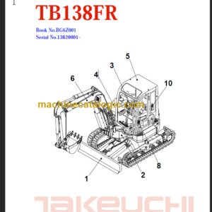 TAKEUCHI TB138FR Compact Excavator Parts Manual