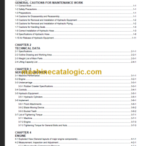 YANMAR VIO12 SERVICE MANUAL