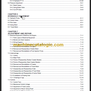 YANMAR VIO30-VIO35 SERVICE MANUAL