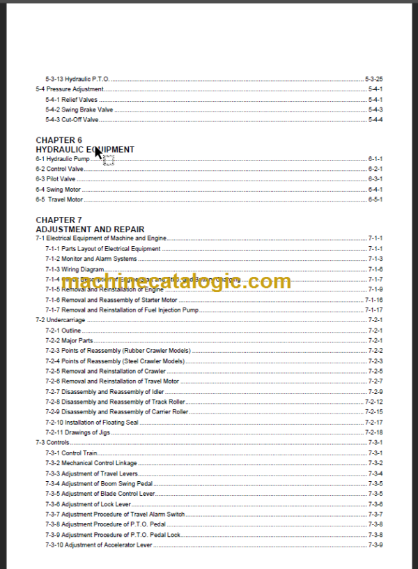 YANMAR VIO30-VIO35 SERVICE MANUAL