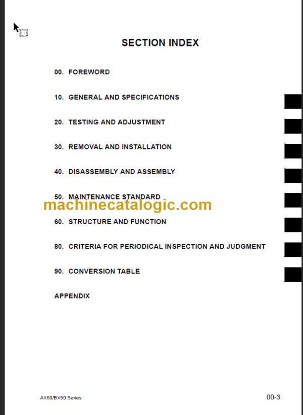 KOMATSU FG35A-17 FD35A-16 SHOP MANUAL