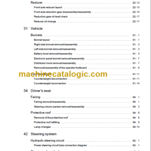 KOMATSU FB22H-3R 25HG-3R SWORKSHOP LITERATURE