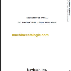 NAVISTAR MAXXFORCE11-13 ENGINE SERVICE MANUAL