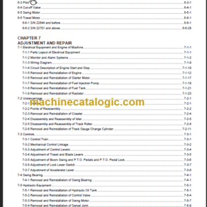 YANMAR VIO10-2A SERVICE MANUAL