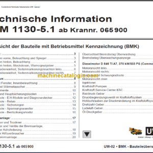 LIEBHERR LTM 1130 5.1 TECHNICAL INFORMATION