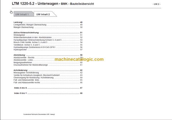LIEBHERR LTM1220 5.2 TECHNISCHE INFORMATION DE