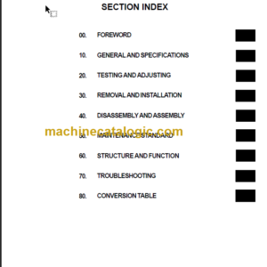 KOMATSU FD135 150E 160E-6 SHOP MANUAL