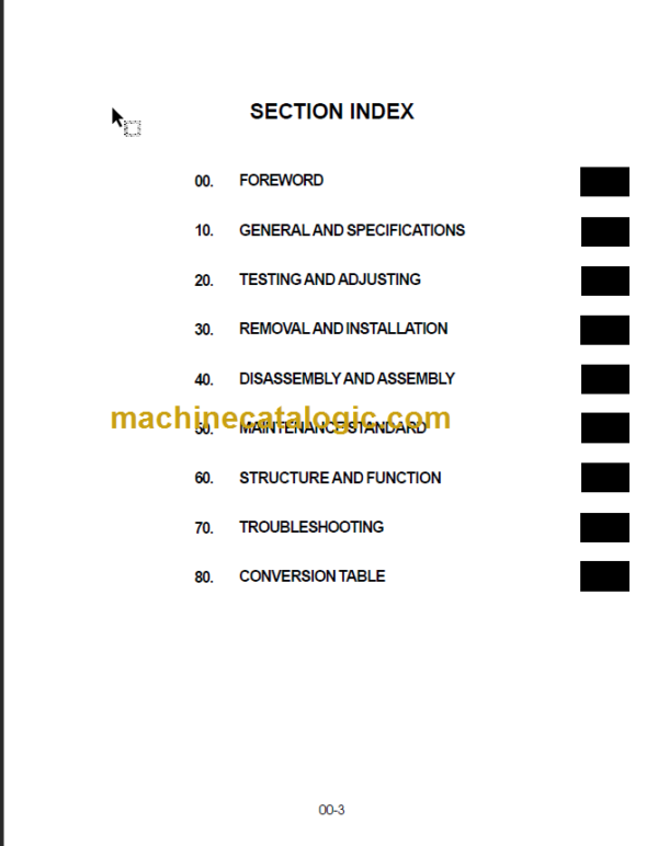 KOMATSU FD135 150E 160E-6 SHOP MANUAL