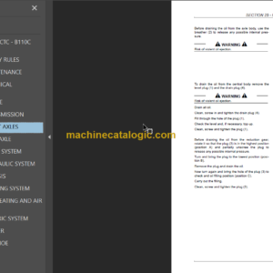 B95C-B95CTC-B95 CLR-B110C TIER4 SERVICE MANUAL