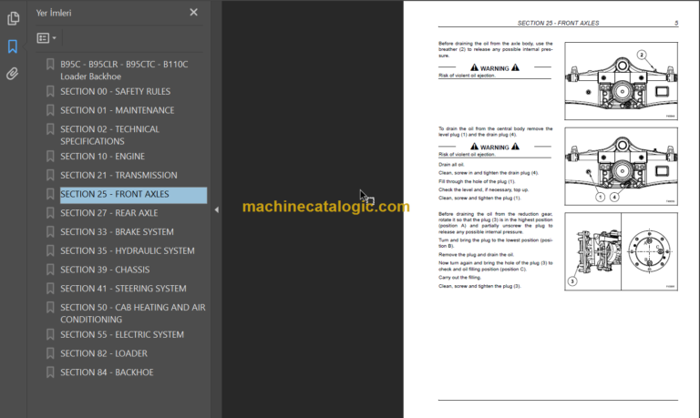 B95C-B95CTC-B95 CLR-B110C TIER4 SERVICE MANUAL