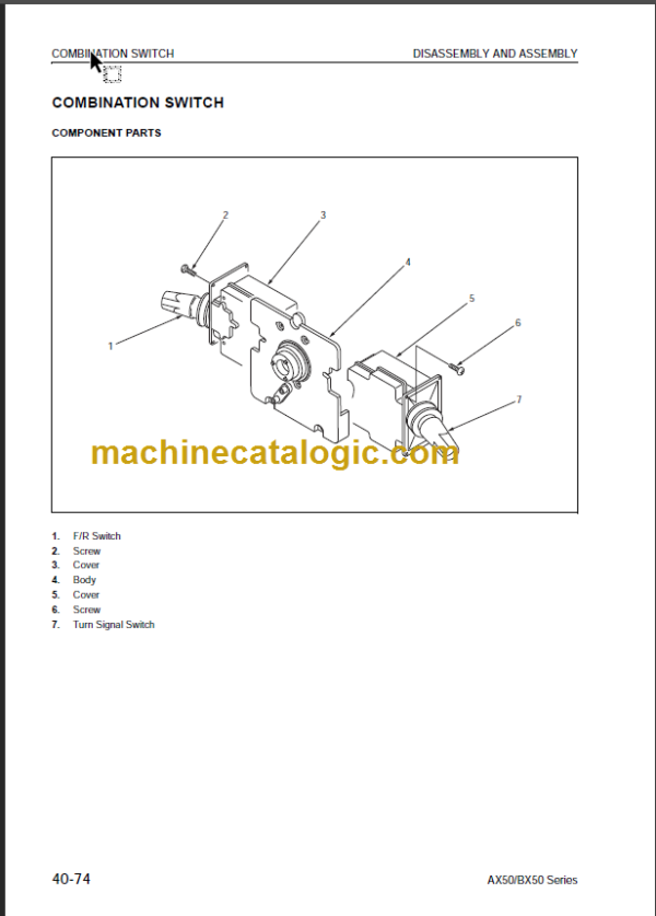 KOMATSU FG35A-17 FD35A-16 SHOP MANUAL