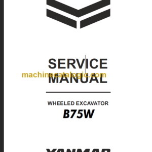 YANMAR B75W SERVICE MANUAL