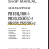 KOMATSU FB20S 25S(SH)-2 SHOP MANUAL