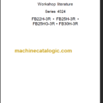 KOMATSU FB30H-3R WORKSHOP LITERATURE