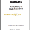 KOMATSU MWS14(W)-1R MWS20(W)-1R PARTS CATALOGUE