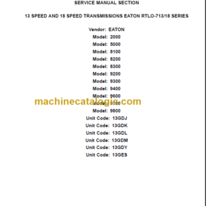 EATON RTLO-71318 SERIES SERVICE MANUAL