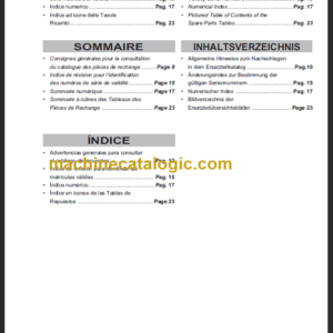 KOMATSU MWS14(W)-1R MWS20(W)-1R PARTS CATALOGUE