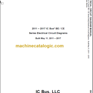 NAVISTAR IC BUS BE-CE SERIES ELECTRICAL CIRCUIT DIAGRAMS