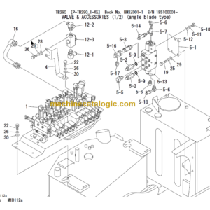 TAKEUCHI TB290 Hydraulic Excavator Parts Manual