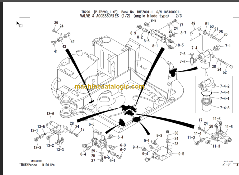 TAKEUCHI TB290 Hydraulic Excavator Parts Manual