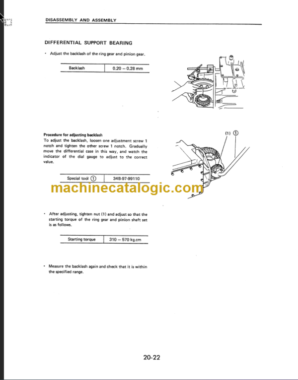 KOMATSU FG50 FG60 FG70-5 SHOP MANUAL