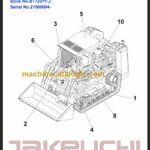 TAKEUCHI TL150 BT7Z011-2 PARTS MANUAL