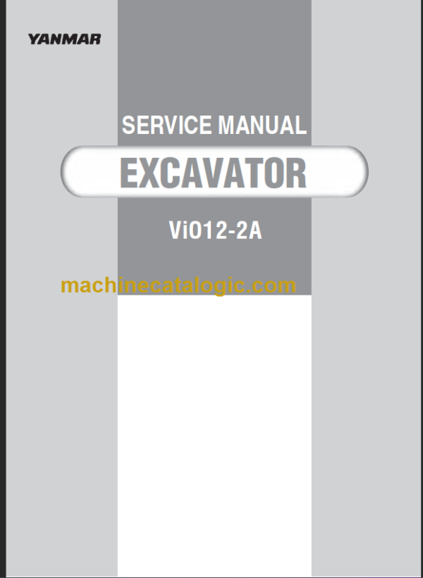 YANMAR VIO12-2A SERVICE MANUAL