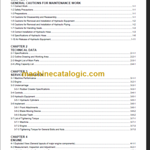 YANMAR VIO12-2A SERVICE MANUAL