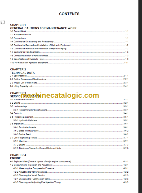 YANMAR VIO12-2A SERVICE MANUAL