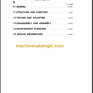 KOMATSU 6D95L S6D95L SHOP MANUAL