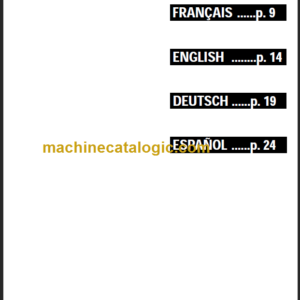 KOMATSU ML16-1R ML22-1R ML30-1R PARTS MANUAL