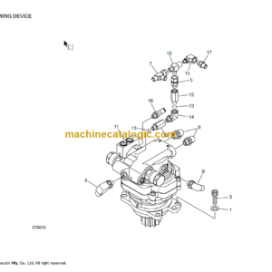 TAKEUCHI TB225 Mini Excavator Parts Manual